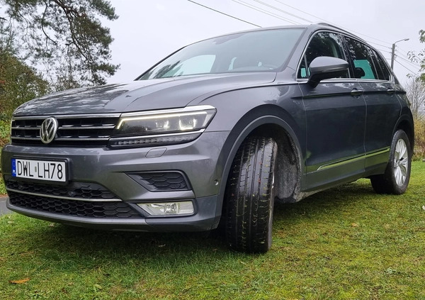 Volkswagen Tiguan cena 94200 przebieg: 154000, rok produkcji 2017 z Miłakowo małe 562